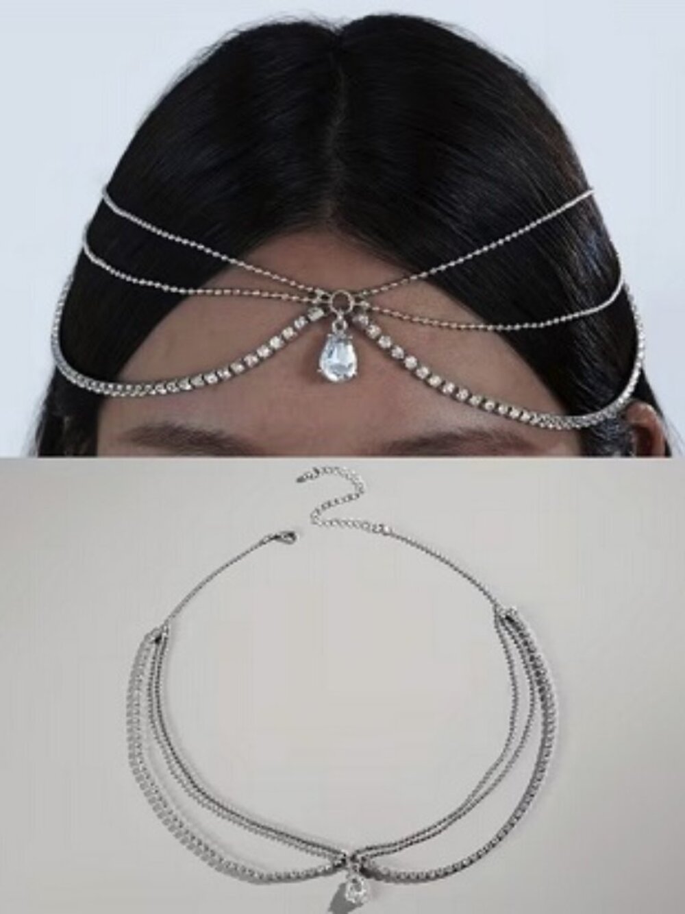 Fashionable Multi-Layer Crystal Head Decoration ~ HD-105